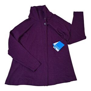 Columbia Wear it Everywhere Wrap Jacket Plum Long Sleeves Outdoor Sz Large